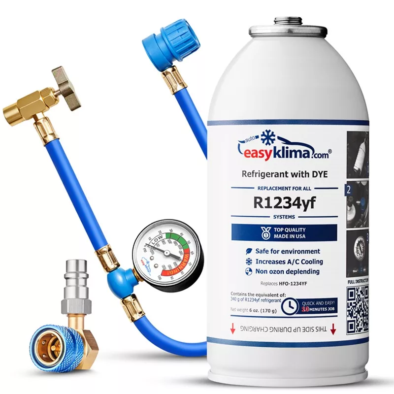 Car Air Con Conditioning Top up Aircon Recharge Refill Regas DIY Gas Kit